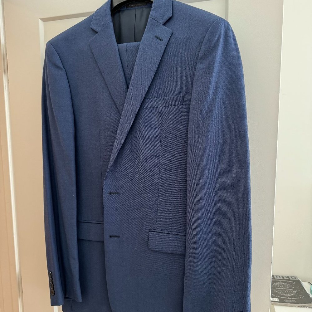 Calvin Klein Suit Jacket and Pants Blue CA01129 RN90736 - 42L + 36W/32L